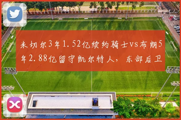 米切尔3年1.52亿续约骑士vs布朗5年2.88亿留守凯尔特人，东部后卫线薪资两极分化